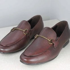 ATESBER By Inc5 TRIM SLIPPON PU SOLE - MAROON MEN