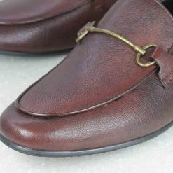 ATESBER By Inc5 TRIM SLIPPON PU SOLE - MAROON MEN