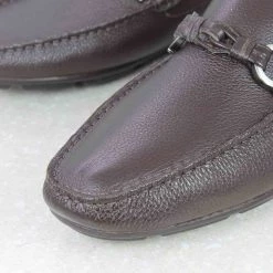 ATESBER By Inc5 MEN TRIM LEATHER DRIVING SHOES-COFFEE