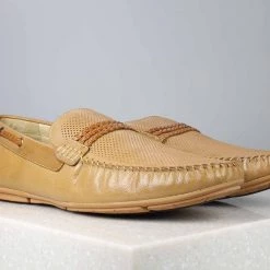ATESBER By Inc5 BRAIDED MOCCASINS - TAN MEN