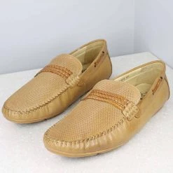 ATESBER By Inc5 BRAIDED MOCCASINS - TAN MEN 9 ATESBER By Inc5 BRAIDED MOCCASINS - TAN MEN