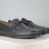 ATESBER By Inc5 MEN TRIMED MOCASSIN - BLACK