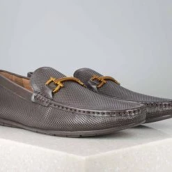 ATESBER By Inc5 TRIMED MOCASSIN - COFFEE MEN