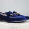 ATESBER By Inc5 MEN TRIM SUEDE SLIPPON - NAVY