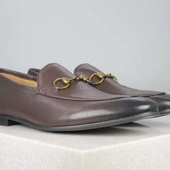 ATESBER By Inc5 TRIM FORMAL SLIPPON - BROWN