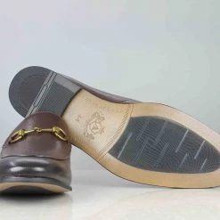 ATESBER By Inc5 TRIM FORMAL SLIPPON - BROWN