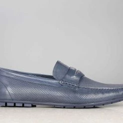 ATESBER By Inc5 EMBOSS MOCCASIN - NAVY