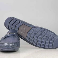 ATESBER By Inc5 EMBOSS MOCCASIN - NAVY