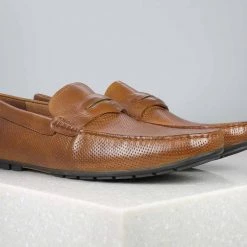 ATESBER By Inc5 EMBOSS MOCCASIN - TAN MEN