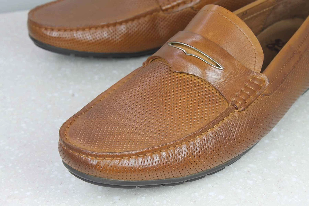 ATESBER By Inc5 EMBOSS MOCCASIN - TAN MEN 6 ATESBER By Inc5 EMBOSS MOCCASIN - TAN MEN