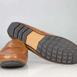 ATESBER By Inc5 EMBOSS MOCCASIN - TAN MEN 11 ATESBER By Inc5 EMBOSS MOCCASIN - TAN MEN