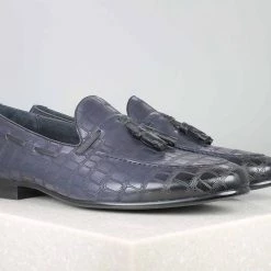 ATESBER By Inc5 TASSEL FORMAL SLIPPON - BLUE