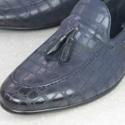 ATESBER By Inc5 TASSEL FORMAL SLIPPON - BLUE