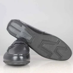 ATESBER By Inc5 LEAD TRIM MOCCASIN - BLACK MEN