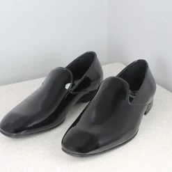 ATESBER By Inc5 PATENT PARTY SLIPPON - BLACK