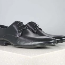 ATESBER By Inc5 LONG TOE FORMAL LACE UP- BLACK MEN