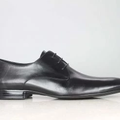 ATESBER By Inc5 LONG TOE FORMAL LACE UP- BLACK MEN