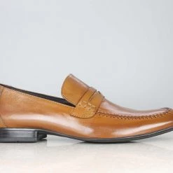 ATESBER By Inc5 WEAVE STICHED VAMP SLIPPON - TAN