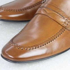 ATESBER By Inc5 WEAVE STICHED VAMP SLIPPON - TAN