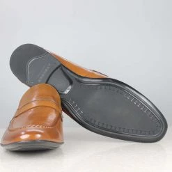 ATESBER By Inc5 WEAVE STICHED VAMP SLIPPON - TAN