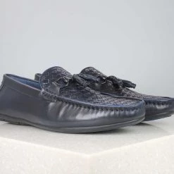 ATESBER By Inc5 MEN DRIVING SHOES-BLUE