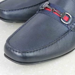 ATESBER By Inc5 PRINTED RIBBON DRIVING SHOES-BLUE