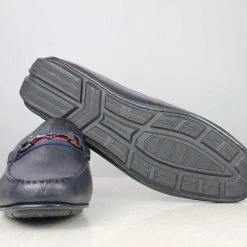 ATESBER By Inc5 PRINTED RIBBON DRIVING SHOES-BLUE