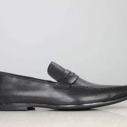 ATESBER By Inc5 PERFORATED FORMAL SLIPON-BLACK MEN