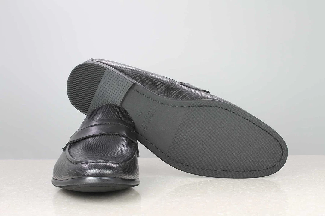 ATESBER By Inc5 PERFORATED FORMAL SLIPON-BLACK MEN 7 ATESBER By Inc5 PERFORATED FORMAL SLIPON-BLACK MEN