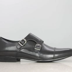 ATESBER By Inc5 MEN TWIN STICH DOUBLE MONK-BLACK