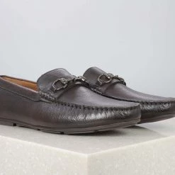 ATESBER By Inc5 TRIM CASUAL DRIVING SHOES-COFFEE