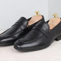 ATESBER By Inc5 FORMAL SLIPPONS-BLACK