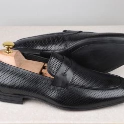 ATESBER By Inc5 FORMAL SLIPPONS-BLACK