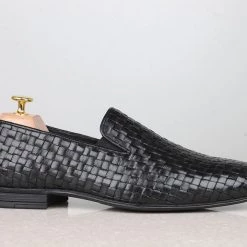 ATESBER By Inc5 MEN FORMAL SLIPPONS-BLACK