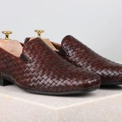 ATESBER By Inc5 FORMAL SLIPONS-TAN/BROWN