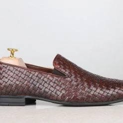 ATESBER By Inc5 FORMAL SLIPONS-TAN/BROWN