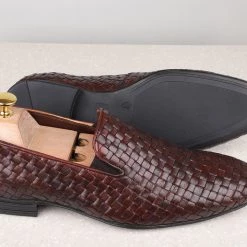 ATESBER By Inc5 FORMAL SLIPONS-TAN/BROWN