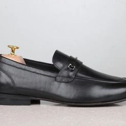 ATESBER By Inc5 MEN FORMAL SLIPPONS-BLACK