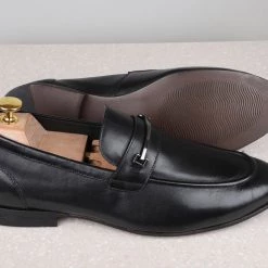 ATESBER By Inc5 MEN FORMAL SLIPPONS-BLACK