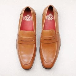 ATESBER By Inc5 FORMAL SLIPONS-WAXY TAN 12 ATESBER By Inc5 FORMAL SLIPONS-WAXY TAN