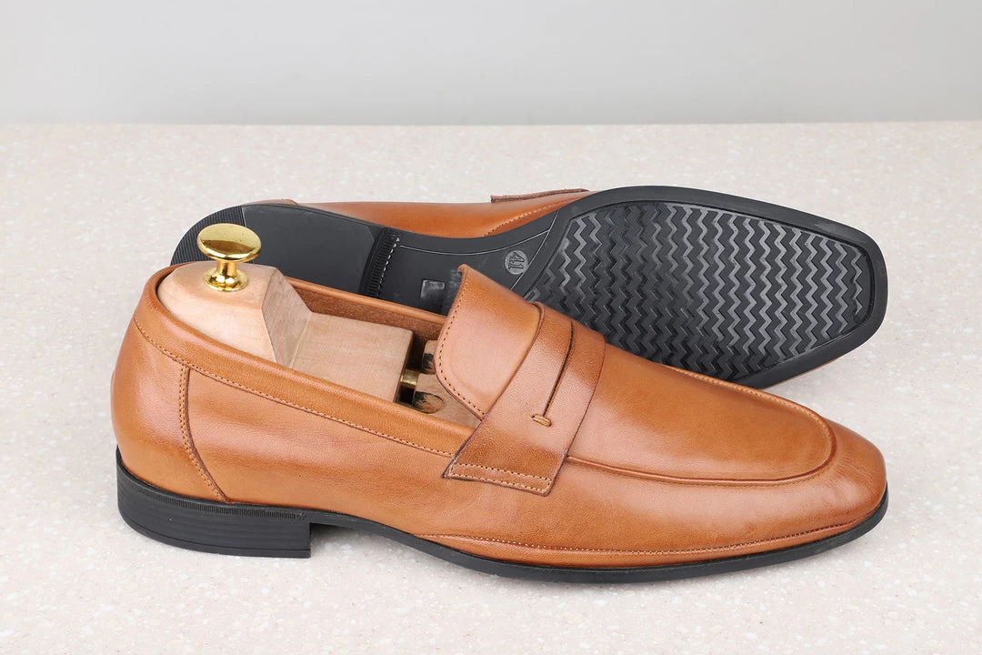 ATESBER By Inc5 FORMAL SLIPONS-WAXY TAN 8 ATESBER By Inc5 FORMAL SLIPONS-WAXY TAN