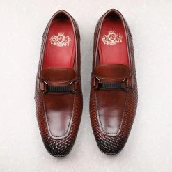 ATESBER By Inc5 FORMAL SLIPONS-BROWN