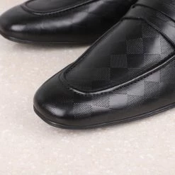 ATESBER By Inc5 MEN FORMAL SLIPPONS-BLACK