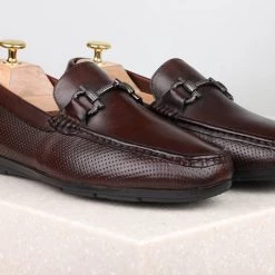 ATESBER By Inc5 DRIVING SHOES-COFFEE/BROWN MEN
