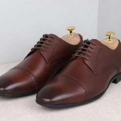 ATESBER By Inc5 FORMAL LACE UP -BROWN