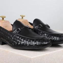 ATESBER By Inc5 FORMAL SLIPPONS-BLACK