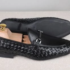 ATESBER By Inc5 FORMAL SLIPPONS-BLACK