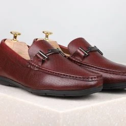 ATESBER By Inc5 DRIVING SHOES-CHERRY