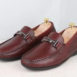 ATESBER By Inc5 DRIVING SHOES-CHERRY