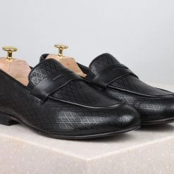 ATESBER By Inc5 FORMAL SLIPPONS-BLACK MEN